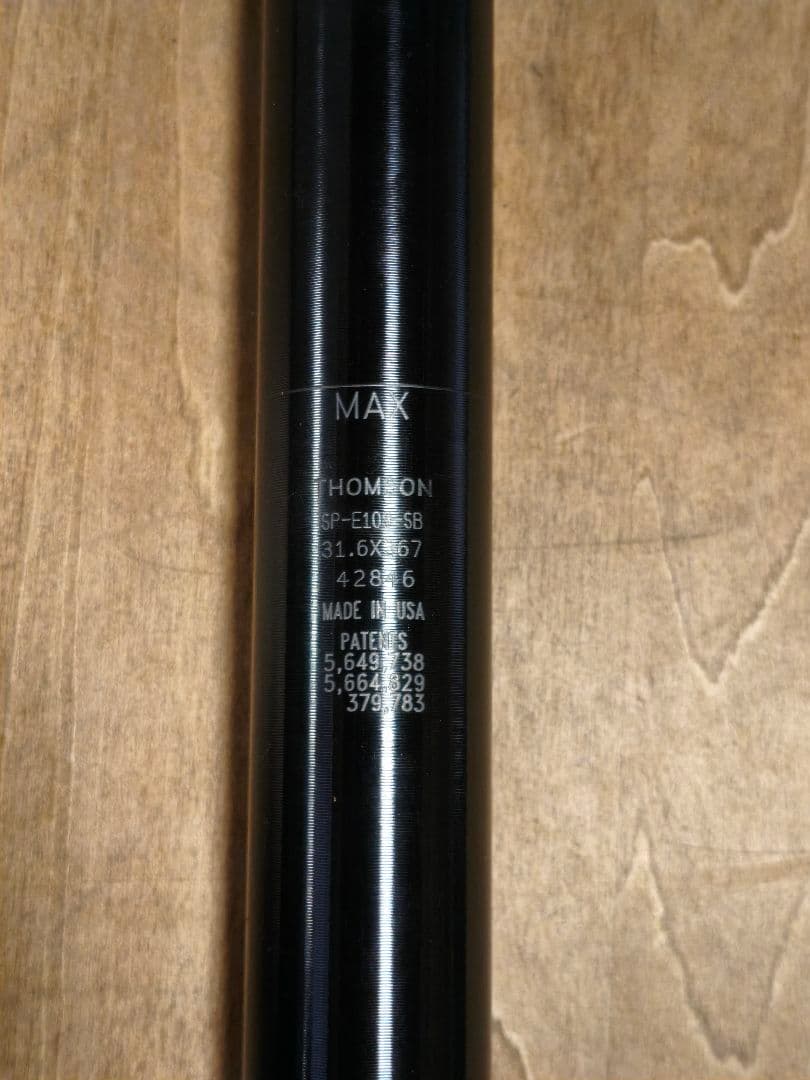 パーツ THOMSON Elite SP-E109-SB 31.6x367mm