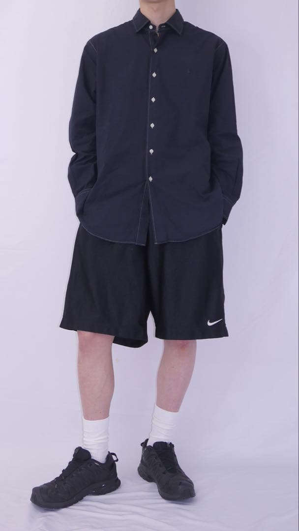 2000s NIKE バスケットボールパンツ XL 黒 y2k