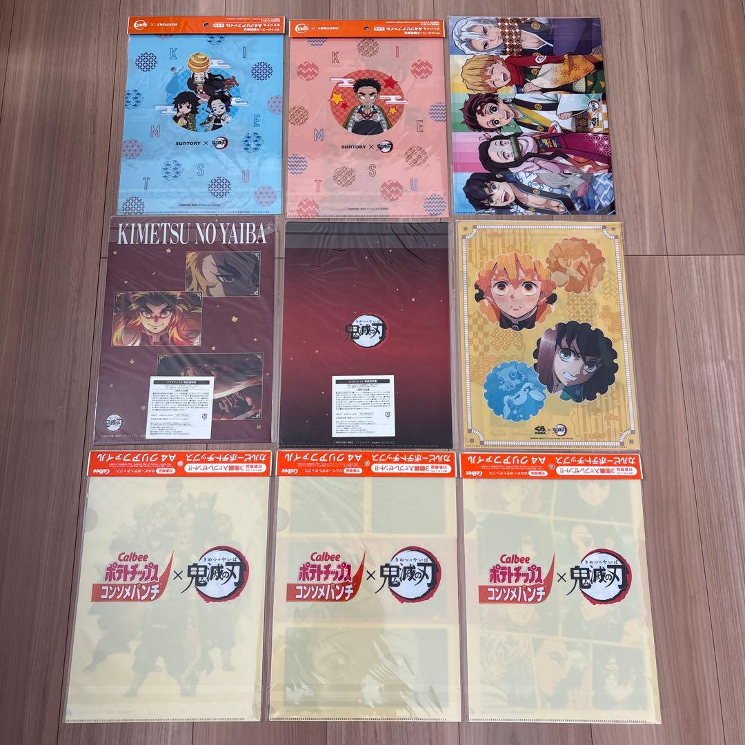 少年漫画アニメキャラクター　クリアファイル　まとめ売り