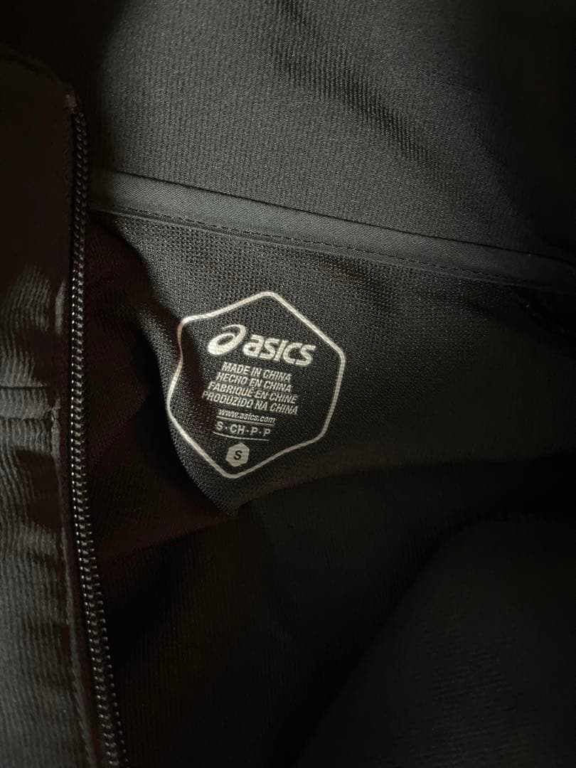 ASICS ブラック ウォームアップウェア上下セットメンズS