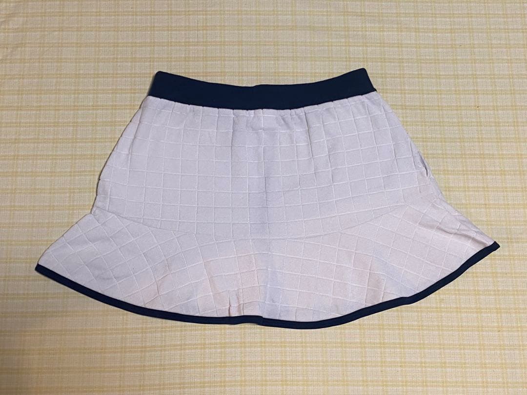 FILA ホワイト ベロア ゲームシャツ VL2235 スコートVL2237