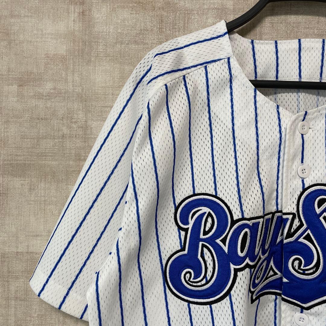 【BAYSTARS】横浜ベイスターズ　レプリカ　刺繍 ユニフォーム　背番号無しL