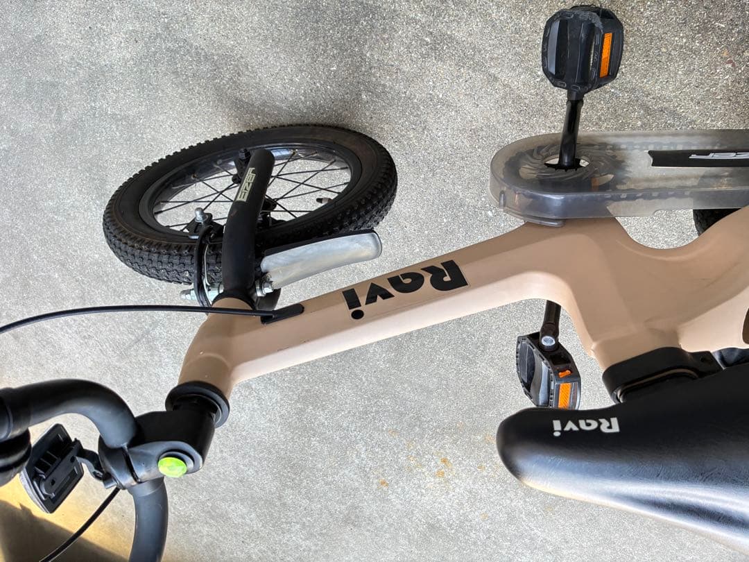 Ravi クッキーキッズ　自転車 14 カーキ 子供用 Eizer 軽量