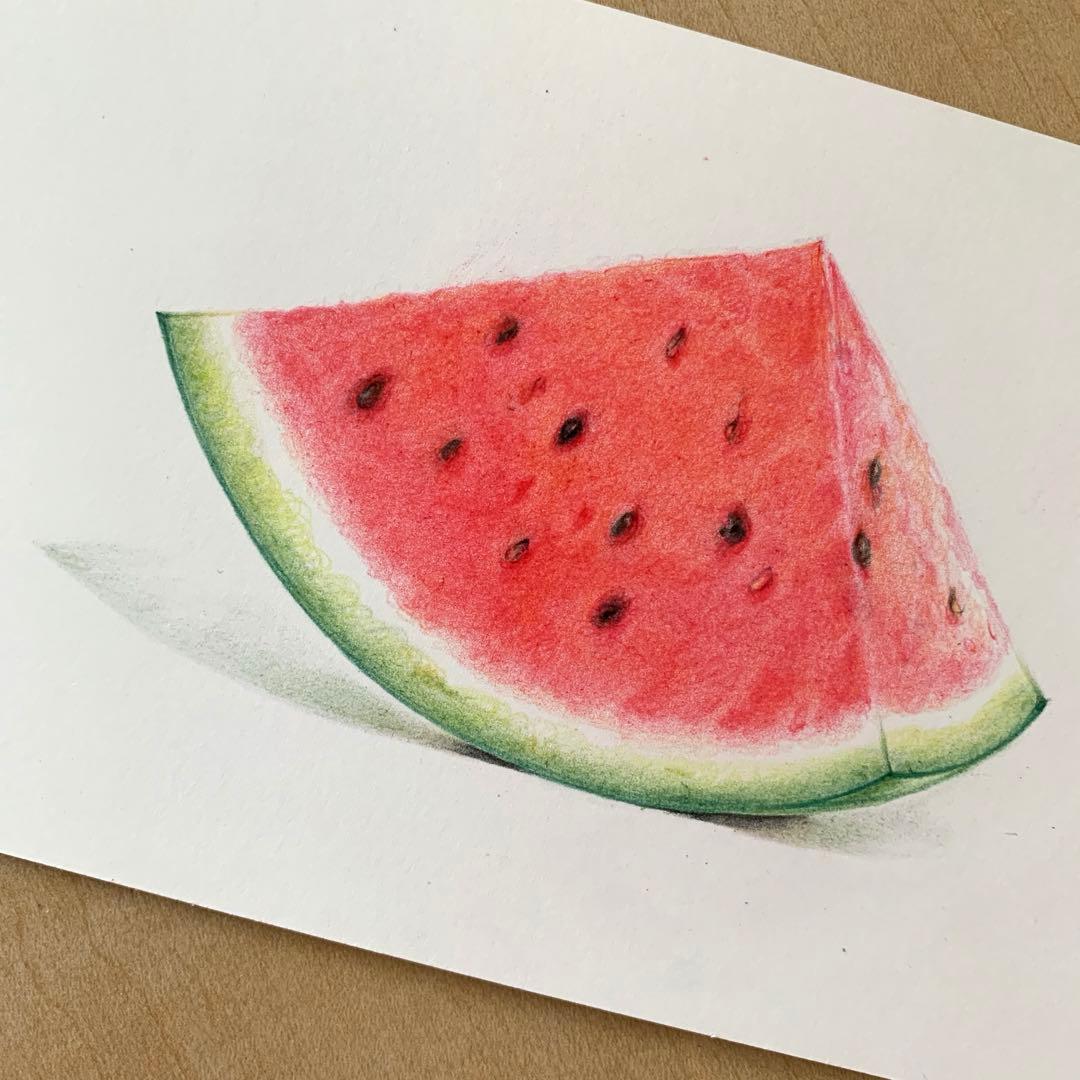 Lです　色鉛筆画　手描き原画　8点