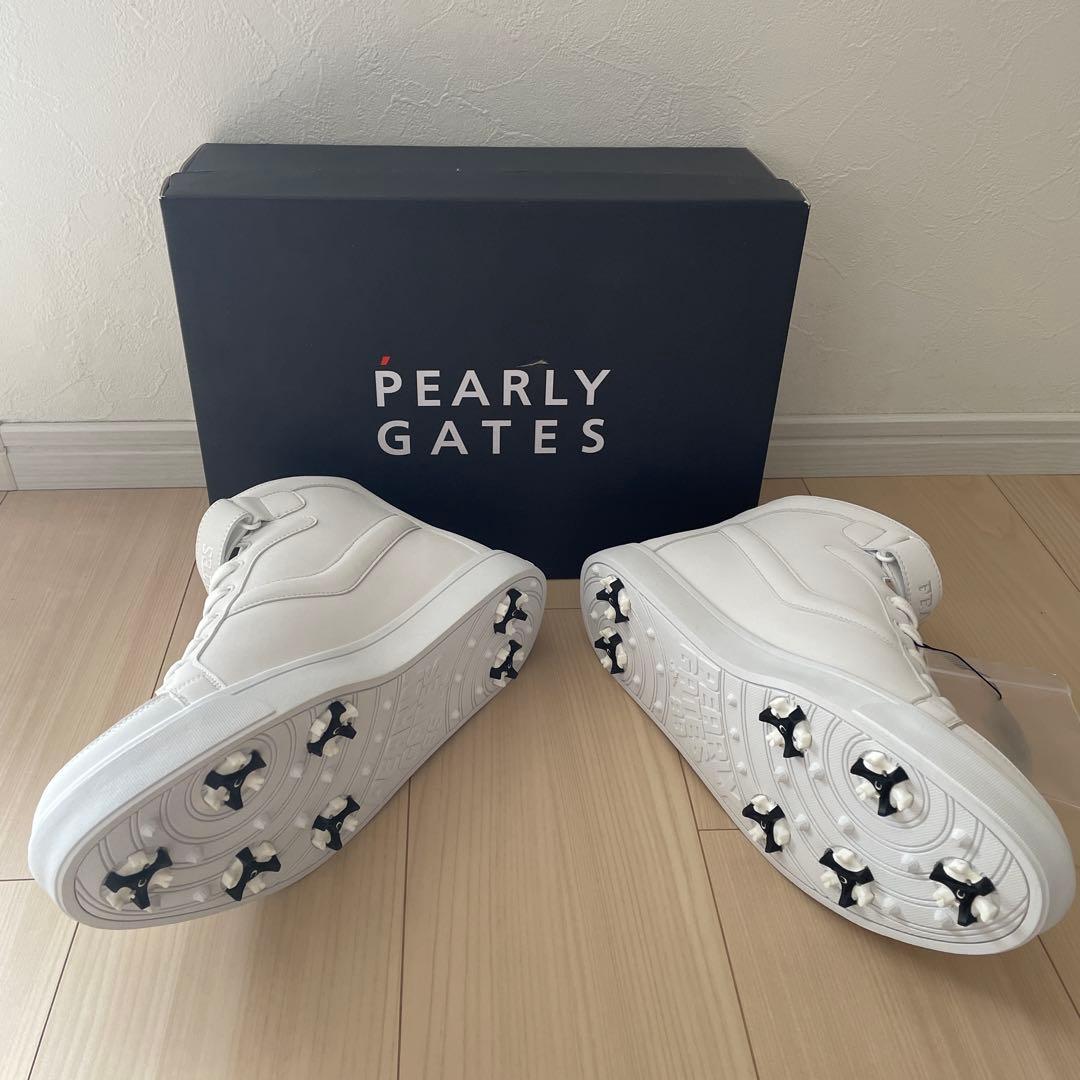 新品PEARLY GATES ゴルフシューズ 23.5cm89 ホワイト