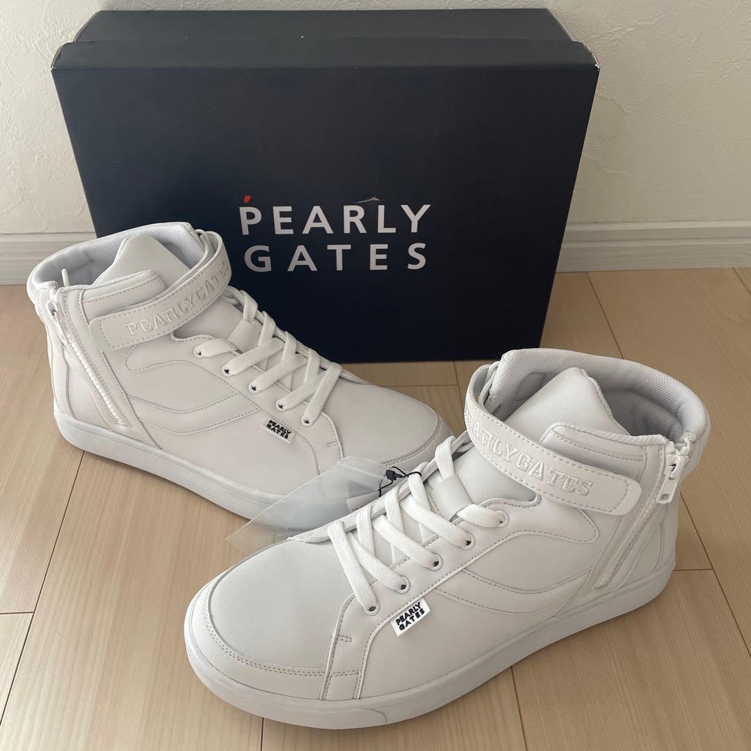 新品PEARLY GATES ゴルフシューズ 23.5cm89 ホワイト