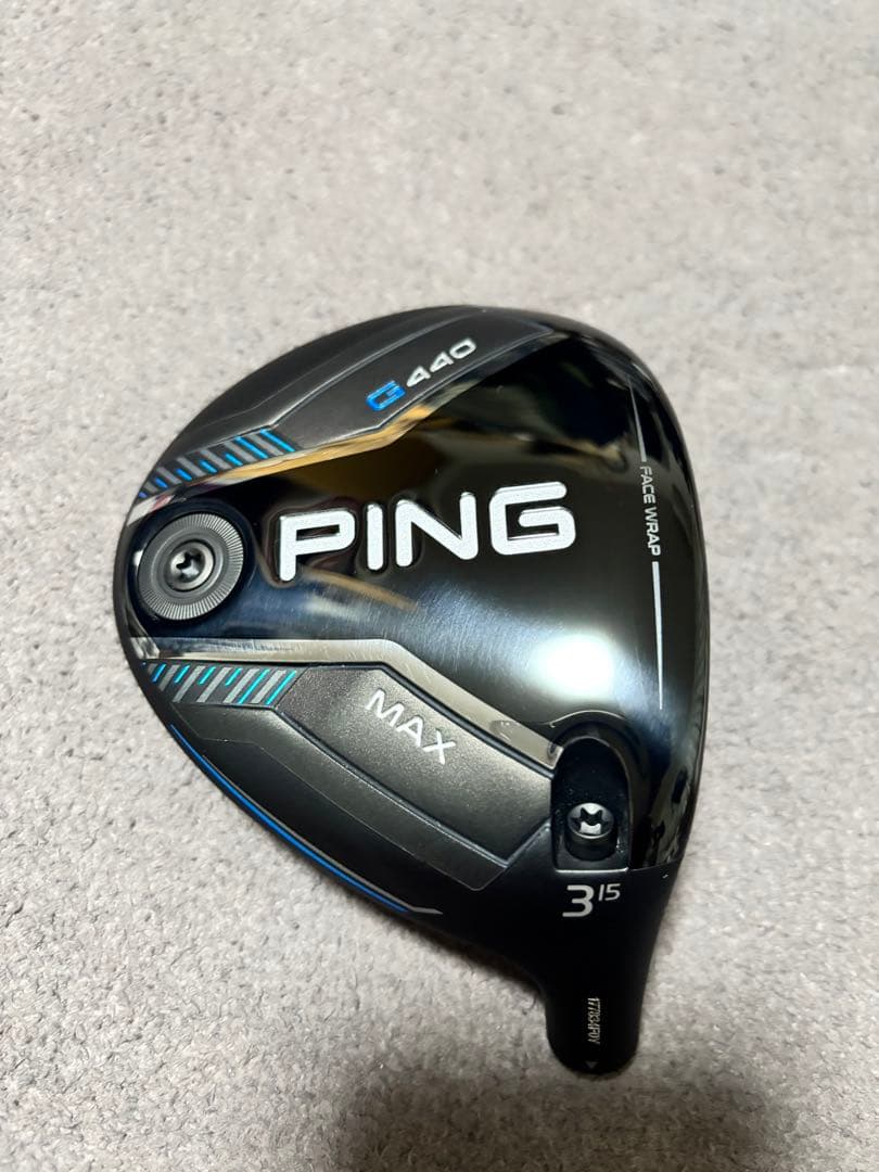 試打のみ PING G440max FW 3W 15° ヘッドのみ