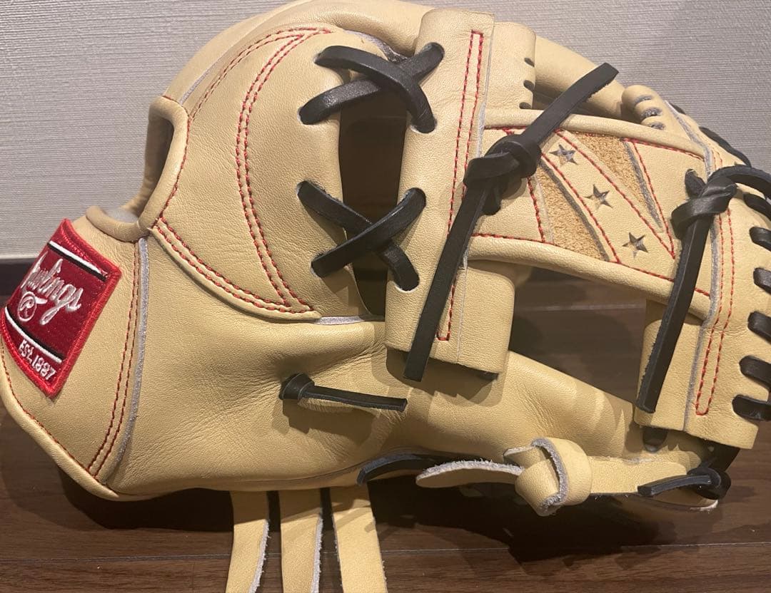 新品　ローリングス　硬式グローブ　内野手用　型付け済み