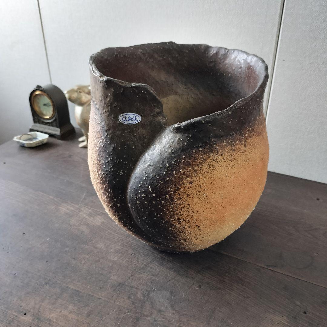 信楽焼　花瓶　壺　花入れ花器　生け花　華道　美術品　陶芸