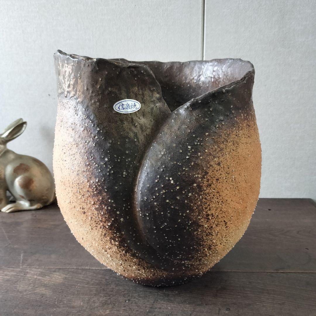 信楽焼　花瓶　壺　花入れ花器　生け花　華道　美術品　陶芸