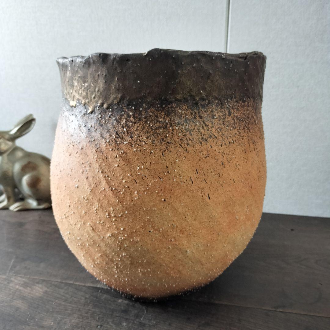 信楽焼　花瓶　壺　花入れ花器　生け花　華道　美術品　陶芸
