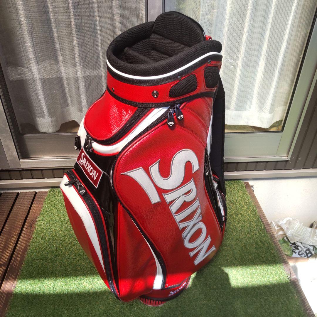 Srixon 赤 キャディバッグ フード付き