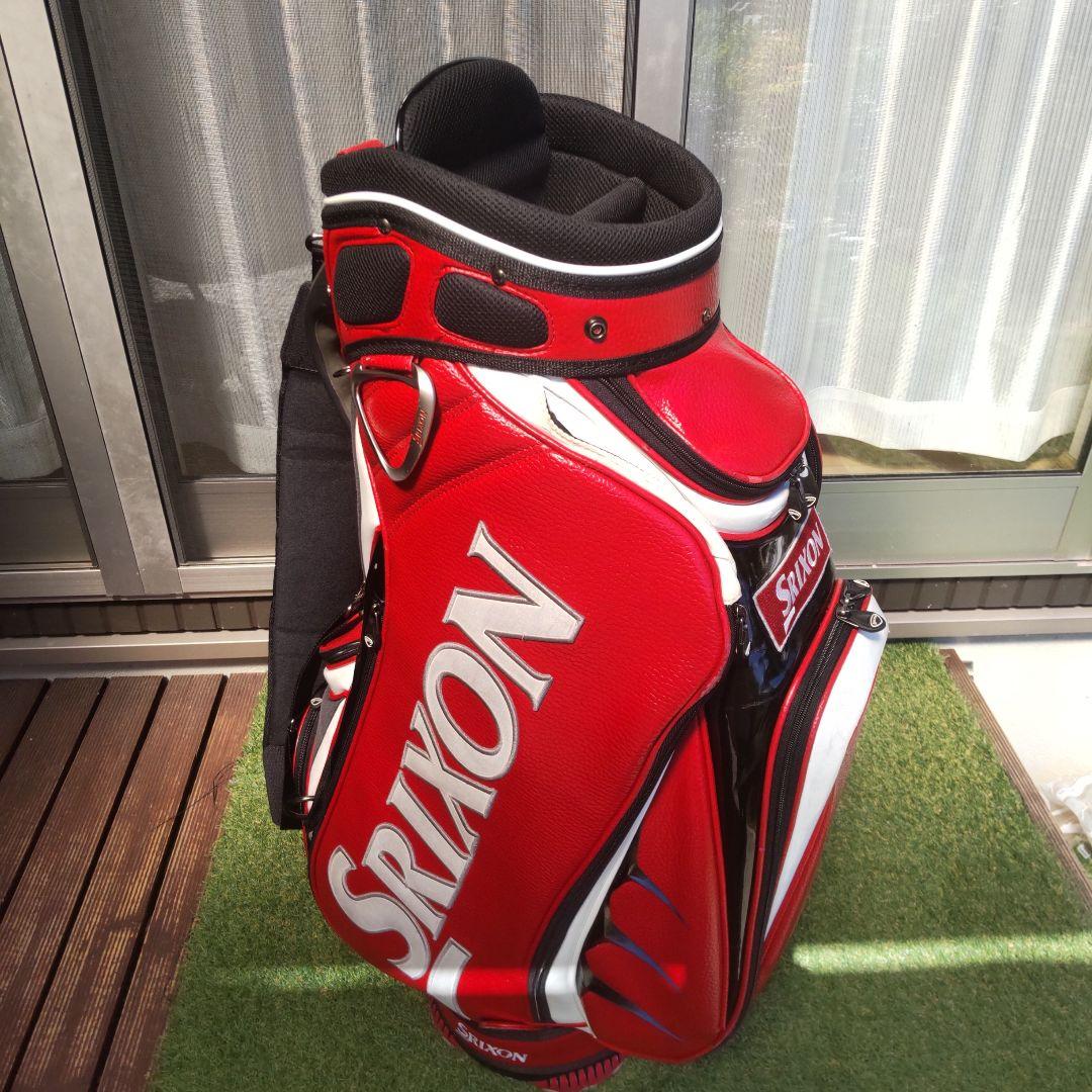 Srixon 赤 キャディバッグ フード付き
