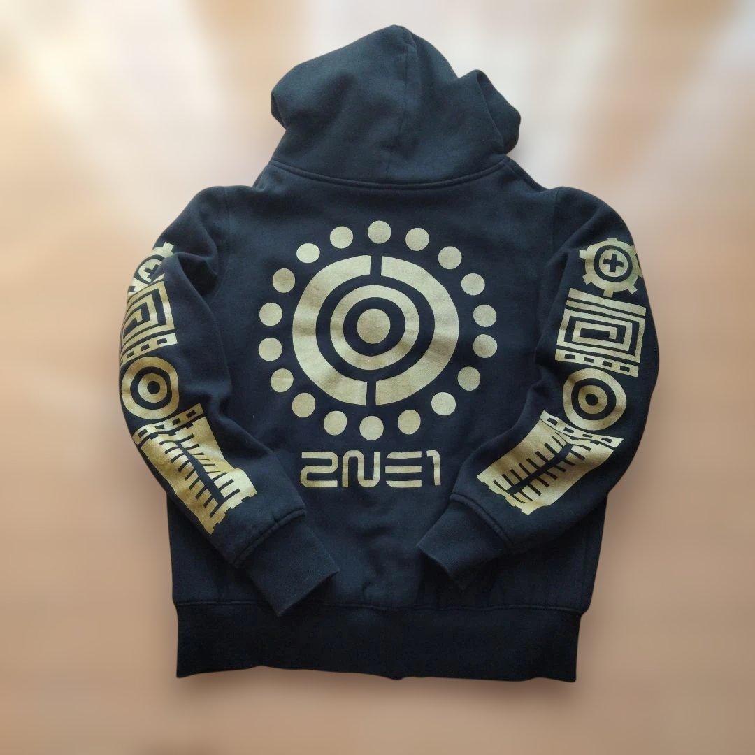 ☆2NE1 パーカー フーディー オフィシャル アイドル グッズ ゴールドレア