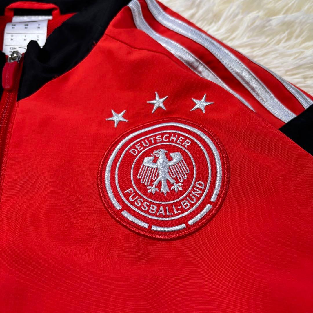 アディダス ドイツ代表 トラックジャケット DFB 刺繍ロゴ ジャージ 赤