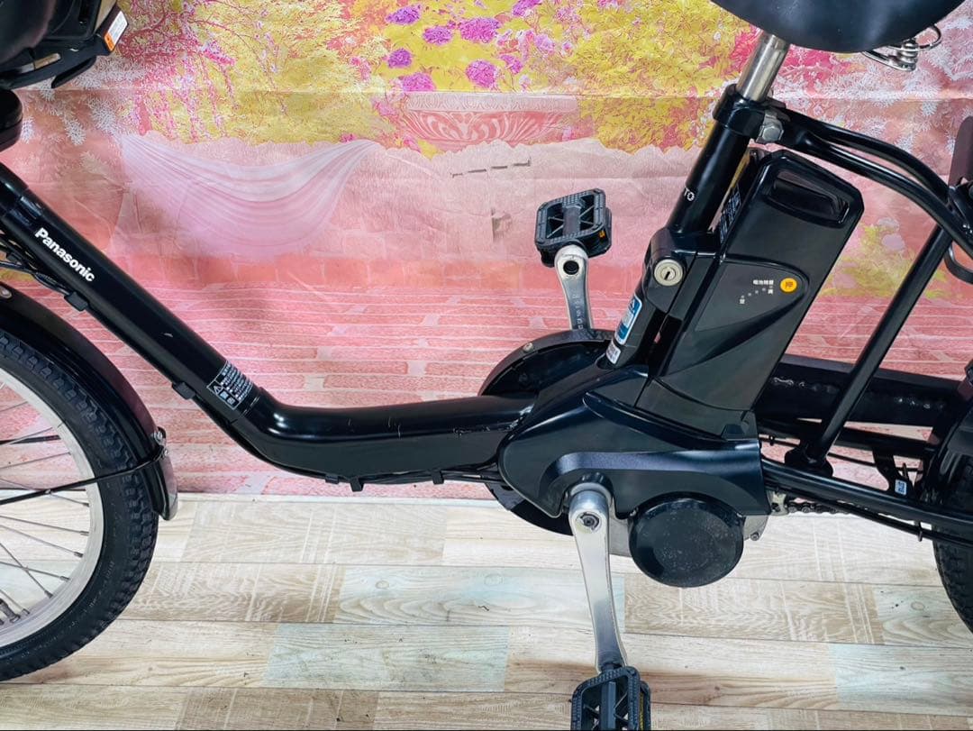 ZK3715 電動自転車 パナソニック ギュット 子供乗せ 20インチ 送料無料