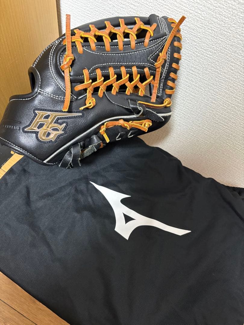 ハイゴールド 己極野球グローブ 収納袋付き