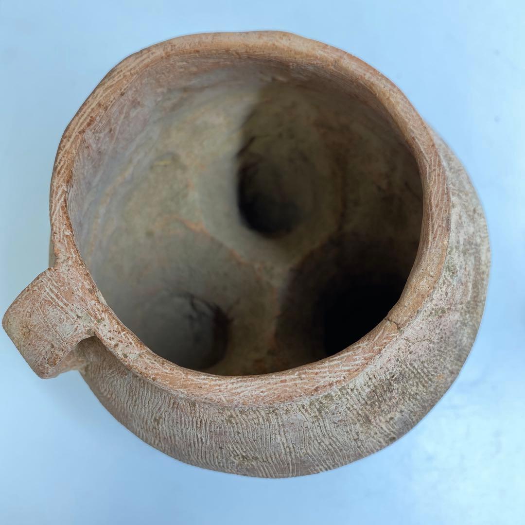 紀元前　珍品　三足壺等2点　タルサ　高さ4〜15㎝　東S8-0331②