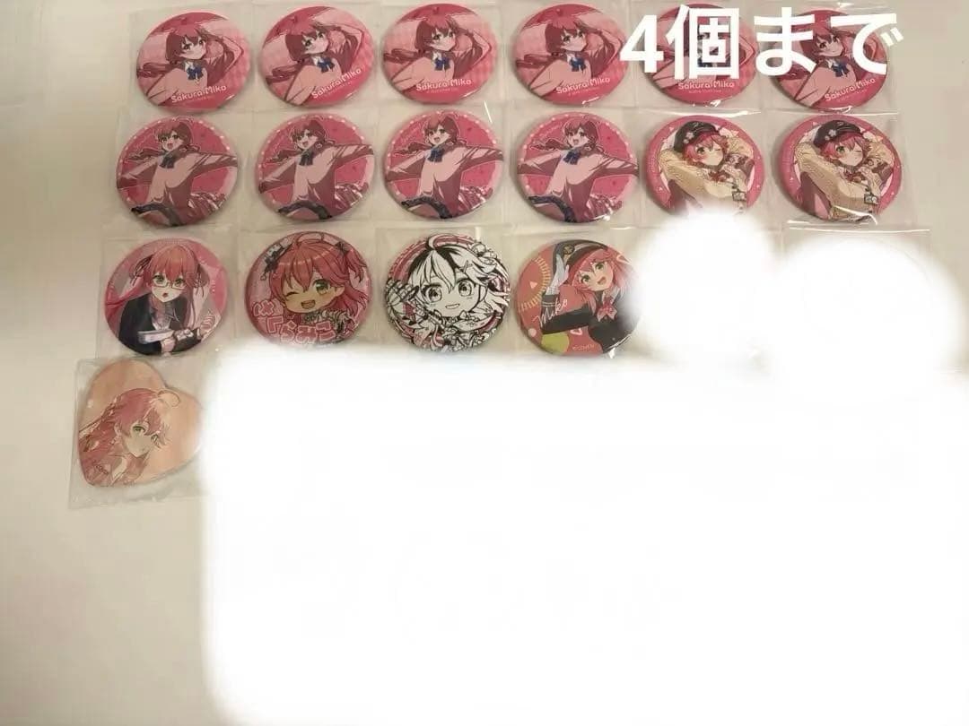 さくらみこ 缶バッジ セレクト 30個 6th fes スイパラ ホロ謎