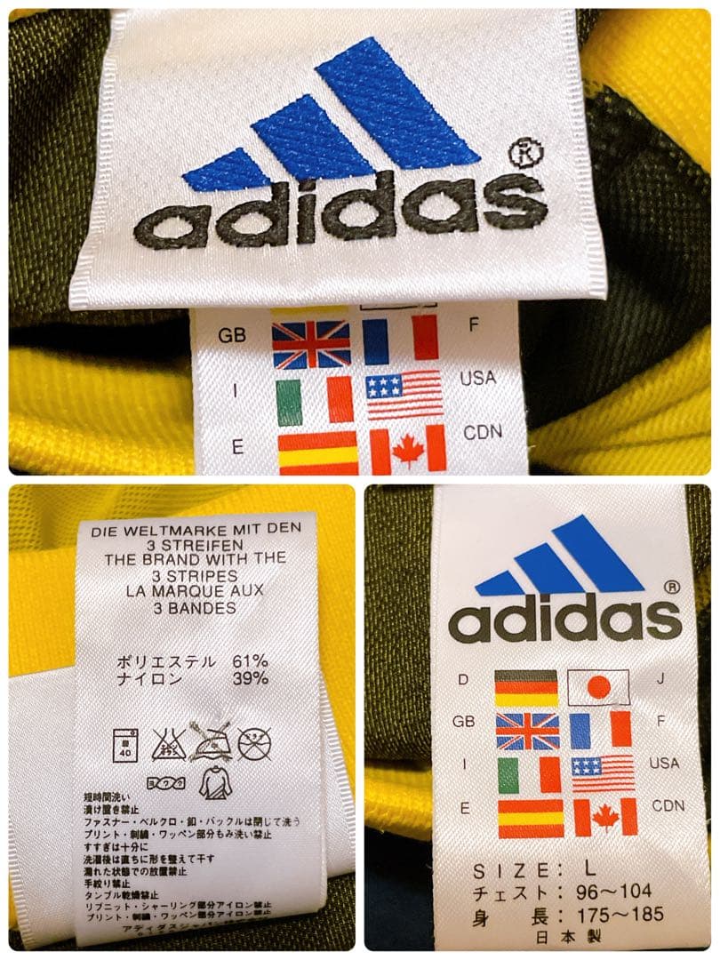 【希少】y2k/adidas×日本代表/長袖ユニフォーム/#1川口能活/GK/L