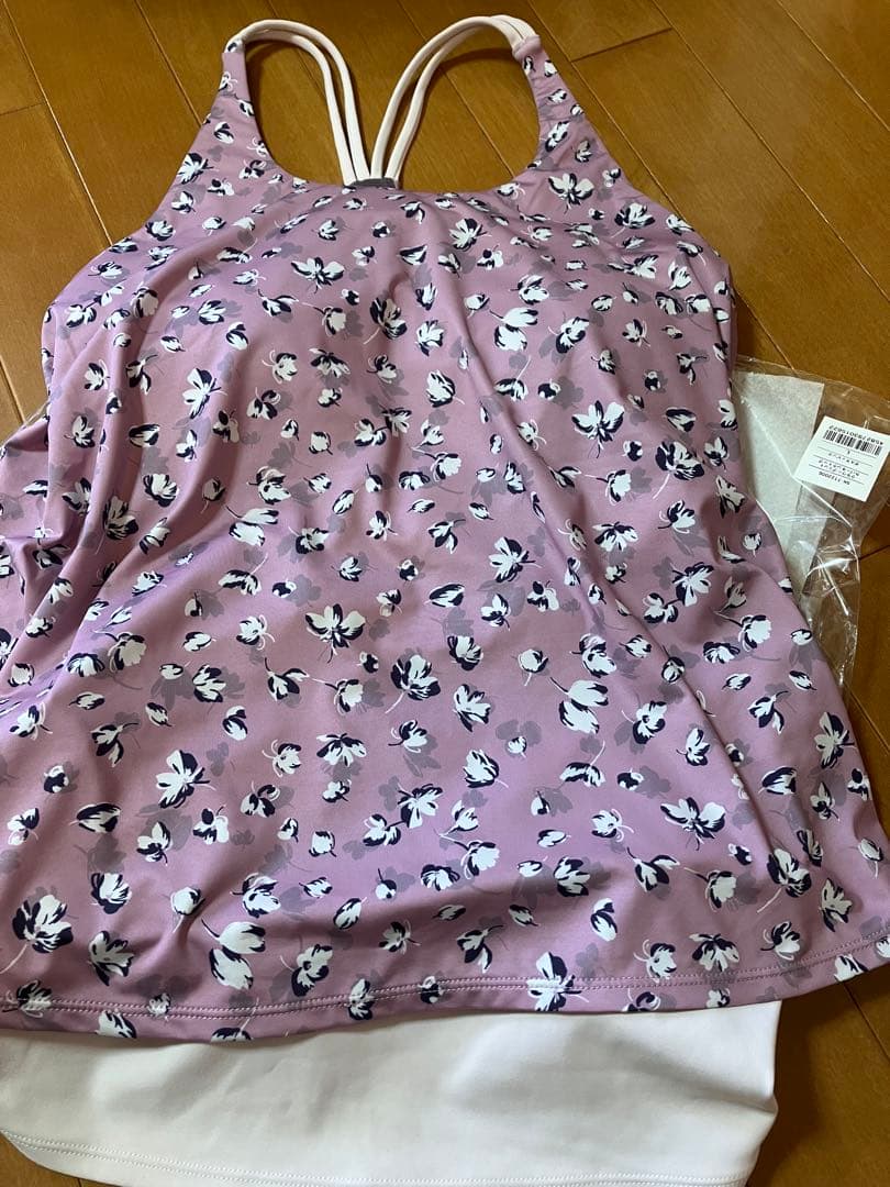 タグ付きSUKALA フラワープリントカバータンクトップLサイズ