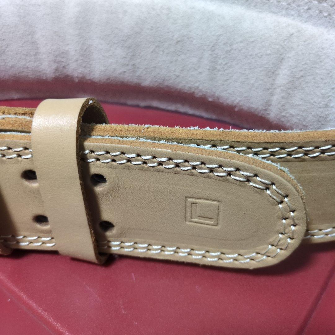 ゴールドジム　ベーシックレザーベルトL　GOLDGYM