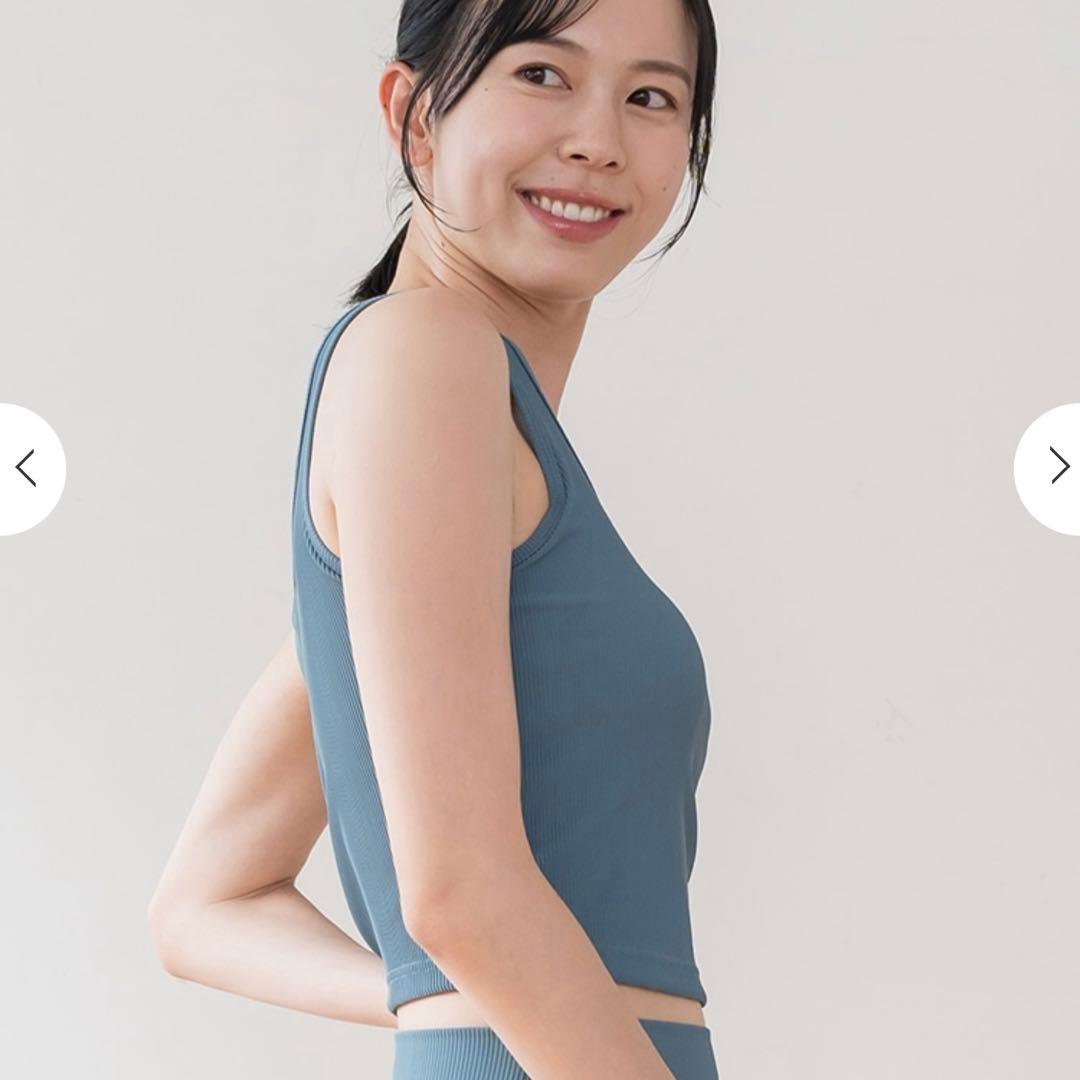 【新品】リブソリッドショートタンクトップ （ディープグリーン） L LAVA