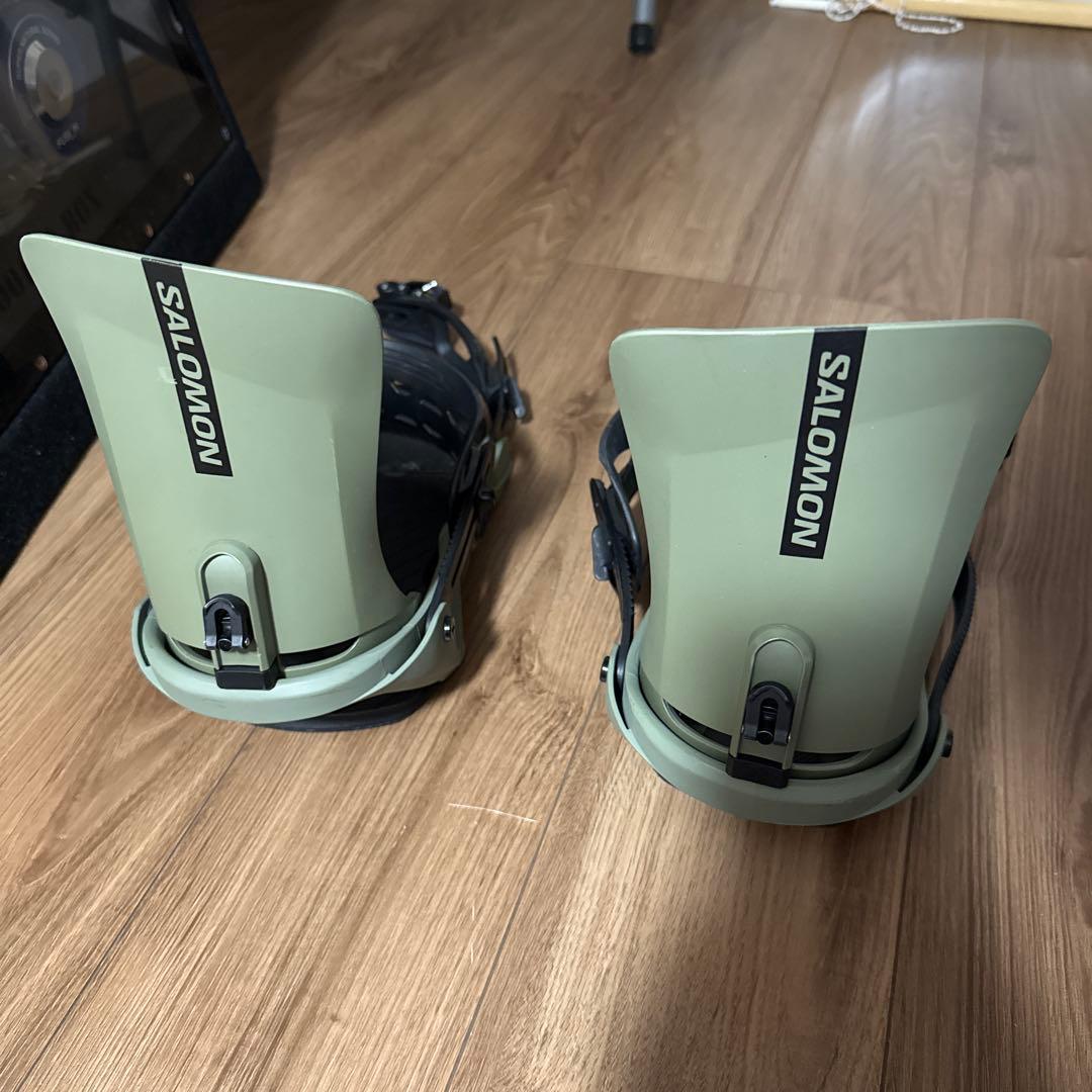 SALOMON スノーボードビンディング オリーブグリーン/ブラック