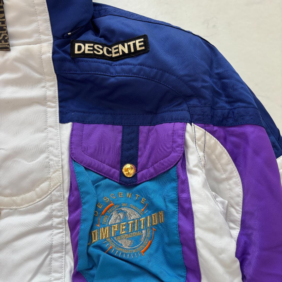 90s DESCENTE スキー ジャケット レトロ配色 S～M（C927）