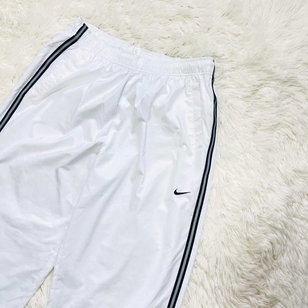 美品00s OLD NIKEナイキ ナイロンパンツ ワイドパンツ シャカパン