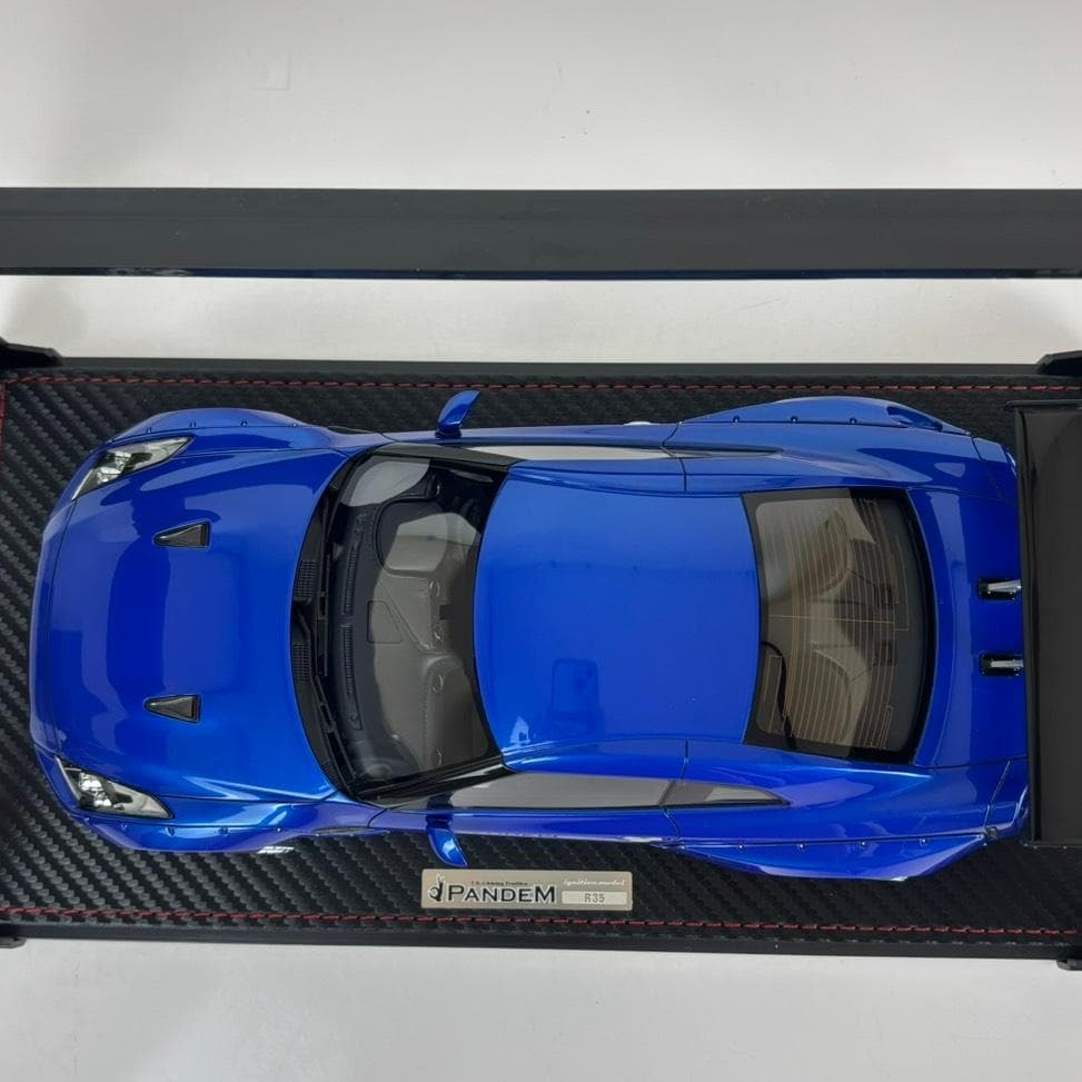 極美品 イグニッションモデル 1/18 PANDEM R35 GT-R Blue