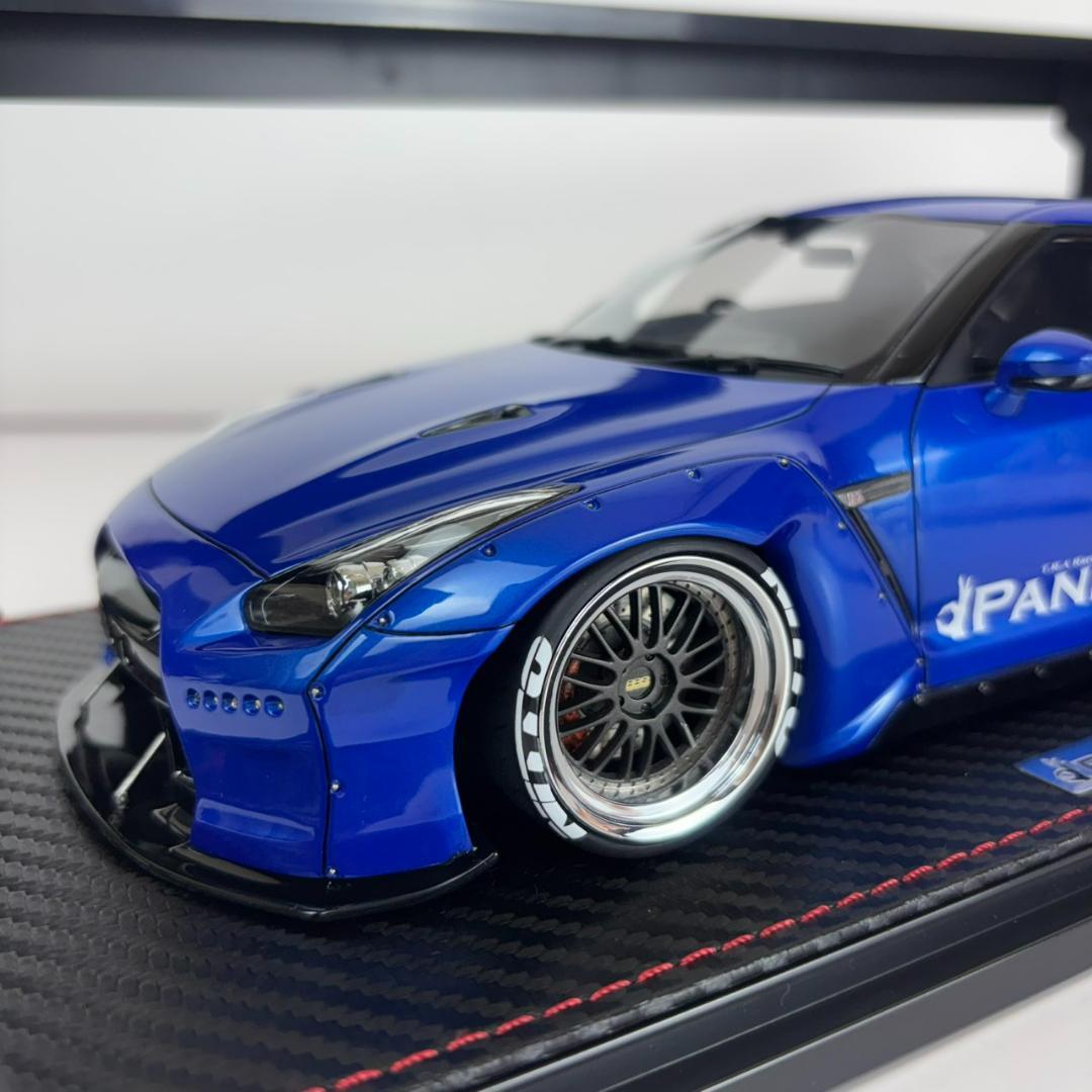 極美品 イグニッションモデル 1/18 PANDEM R35 GT-R Blue