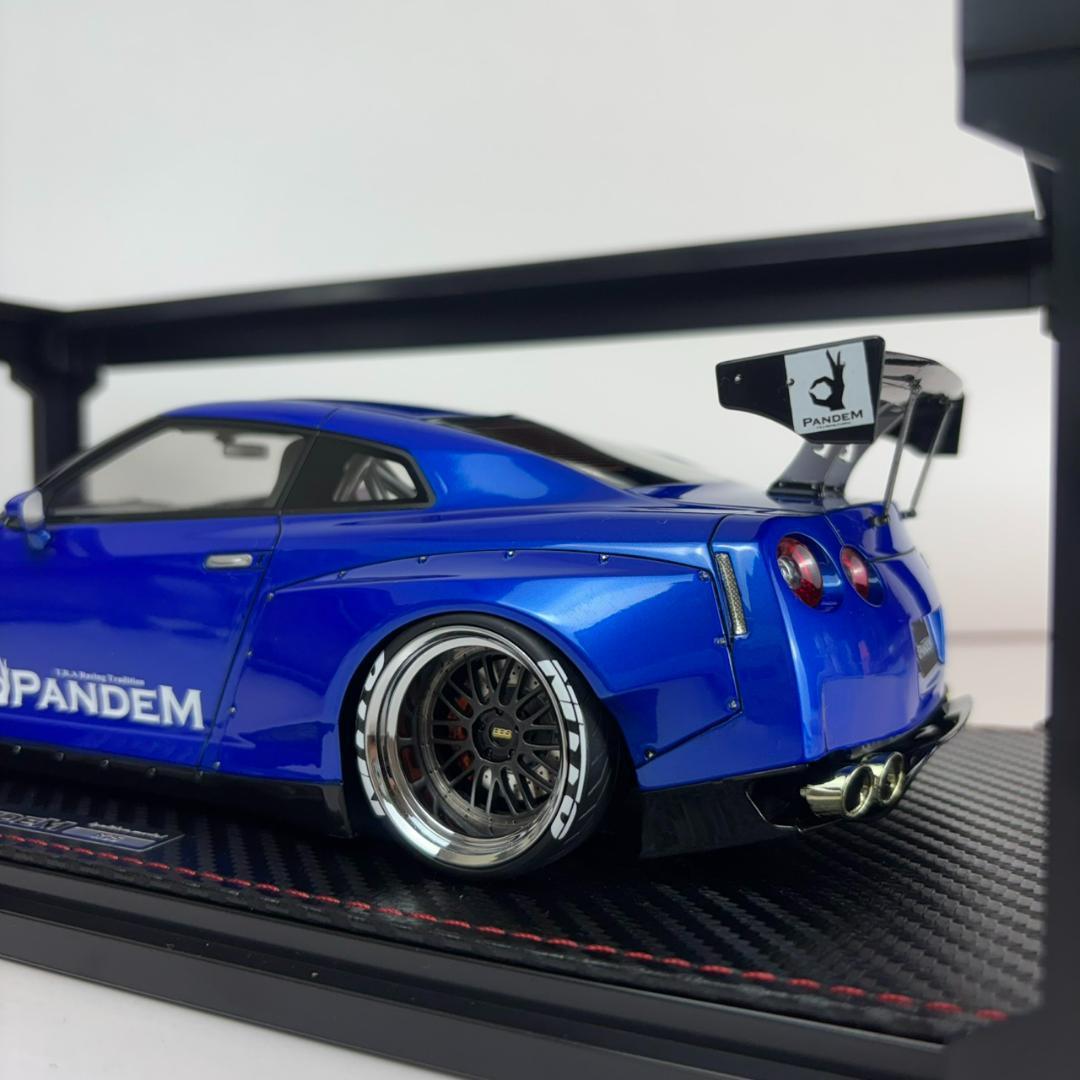 極美品 イグニッションモデル 1/18 PANDEM R35 GT-R Blue