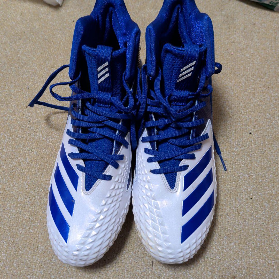 adidas サッカーシューズ ハイカット 青白