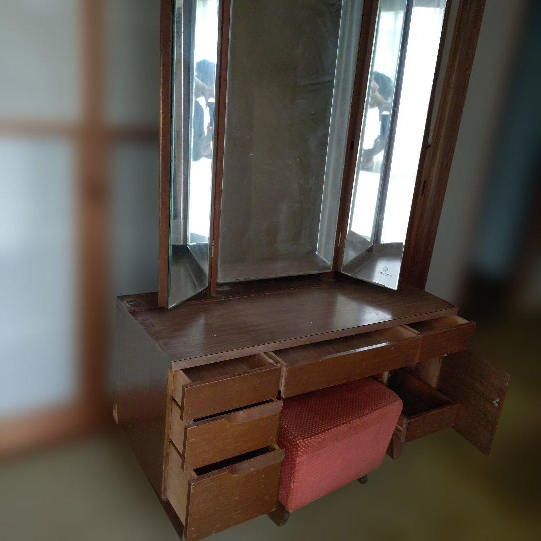 レトロ　三面鏡付きドレッサー(中古品)