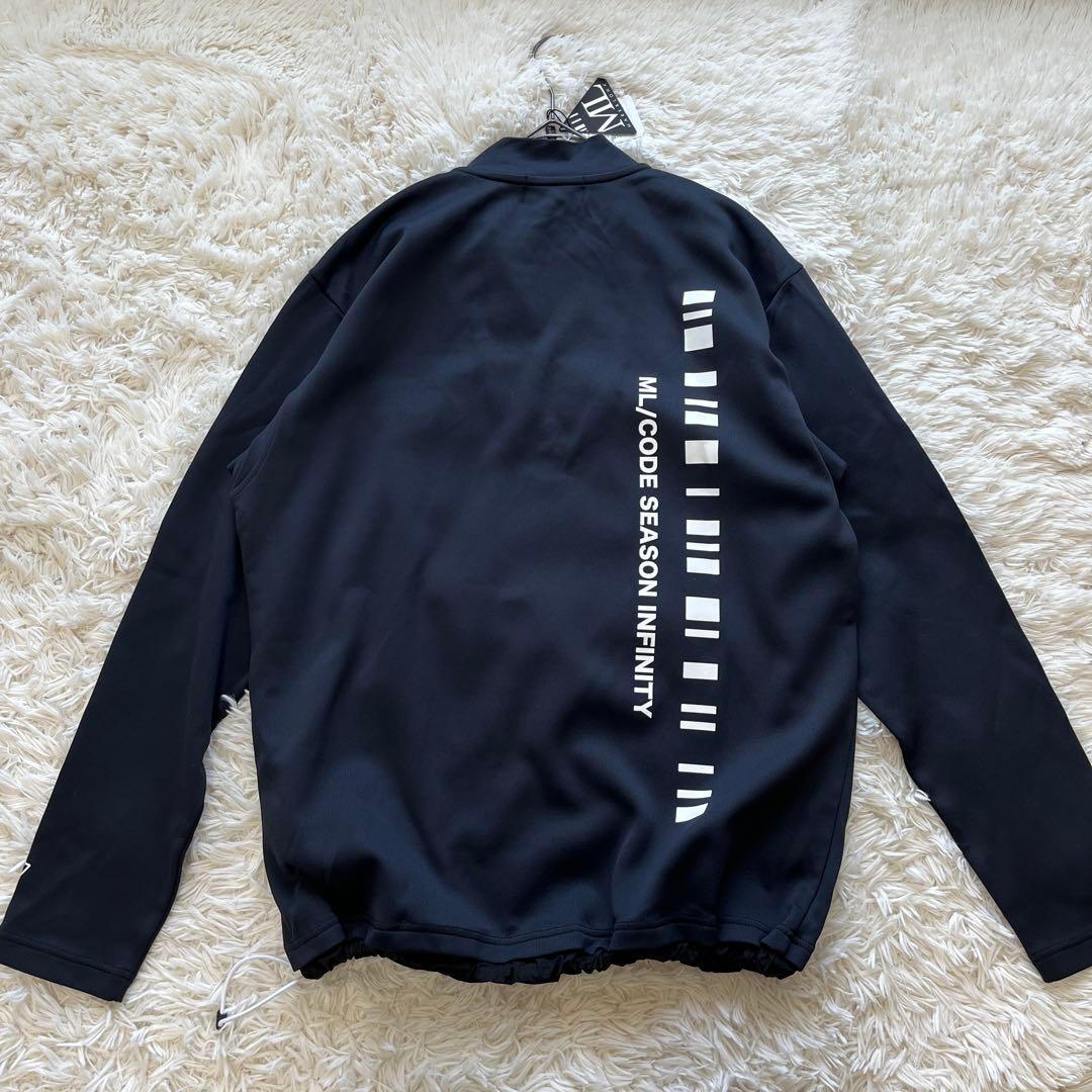 未使用　XL　23SS　マークアンドロナ　ハーフジップ モックネック　バックPT