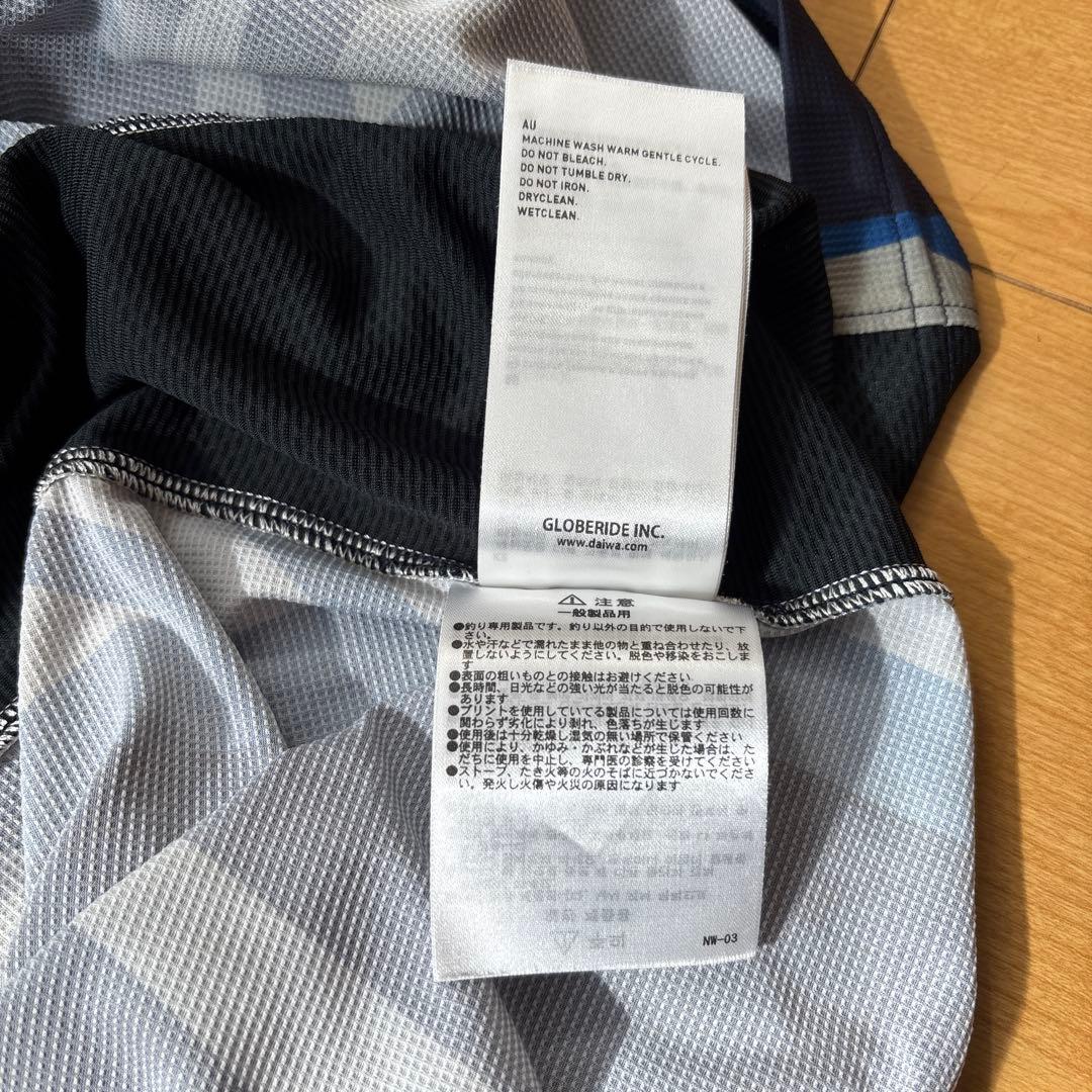 ダイワ DE-7025 スペシャルロングスリーブシャツ ブルー L 鮎シャツ