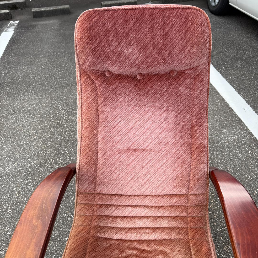 松田家具 マツダ ロッキングチェア 収納式フットレスト アンティーク