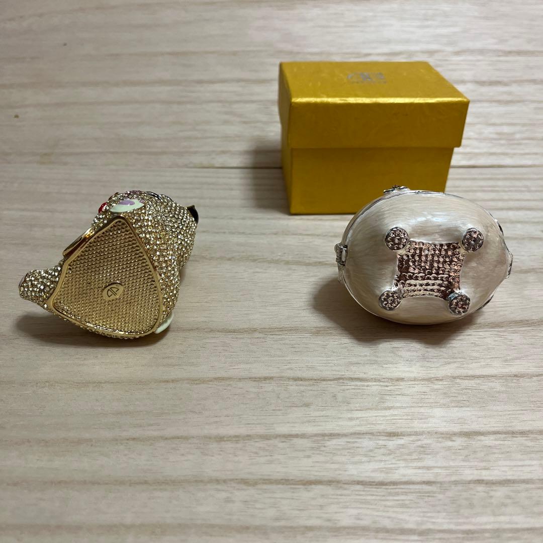 スワロフスキー招き猫　埋め込みデコレーション ブランドPiearth ピィアース
