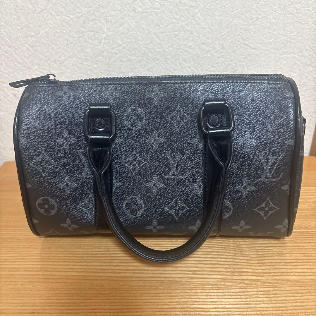 LOUIS VUITTON モノグラム柄黒/灰色ノベルティバック