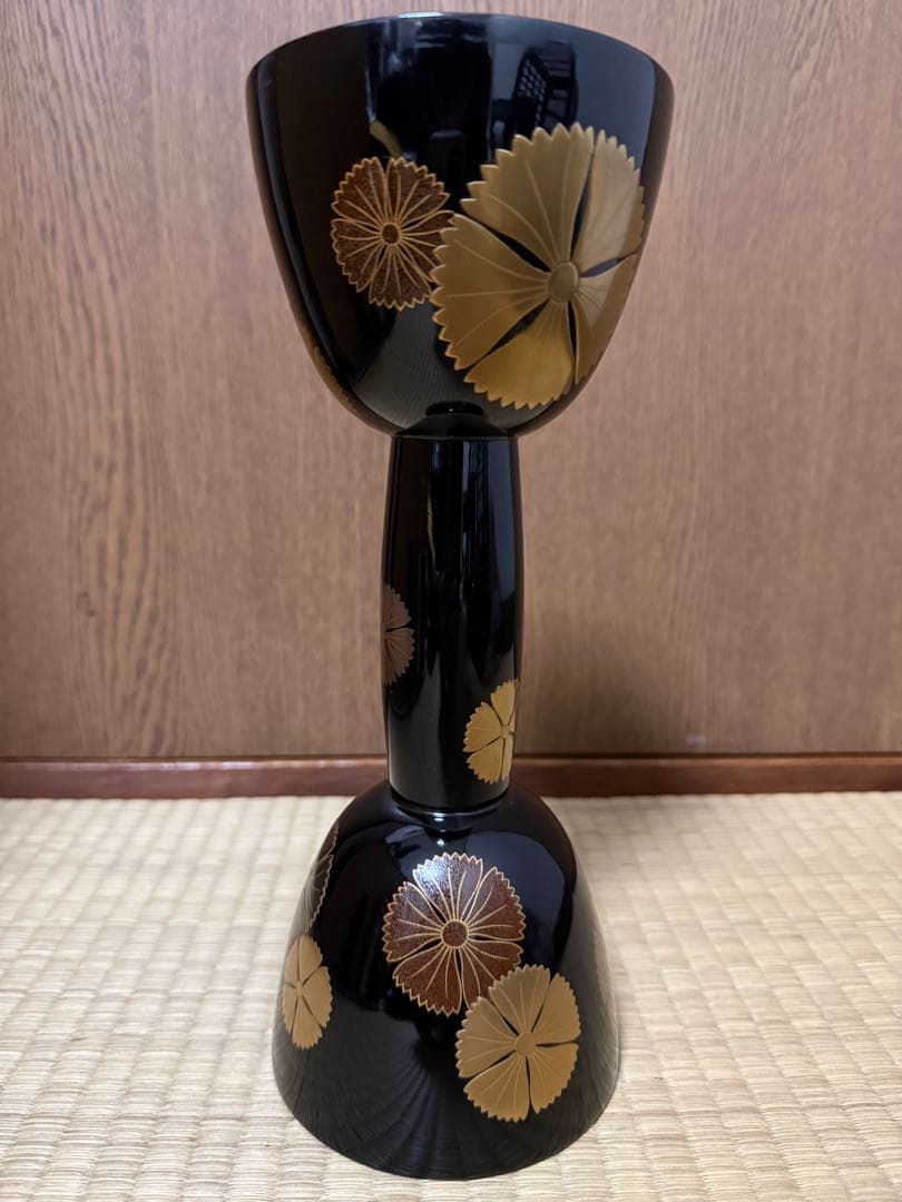 和楽器　蒔絵　小鼓　胴　鼓
