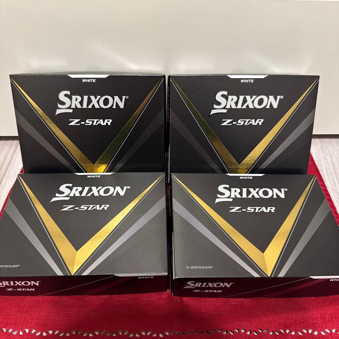 新品未使用 Srixon Z-STAR ゴルフボール 4箱セット