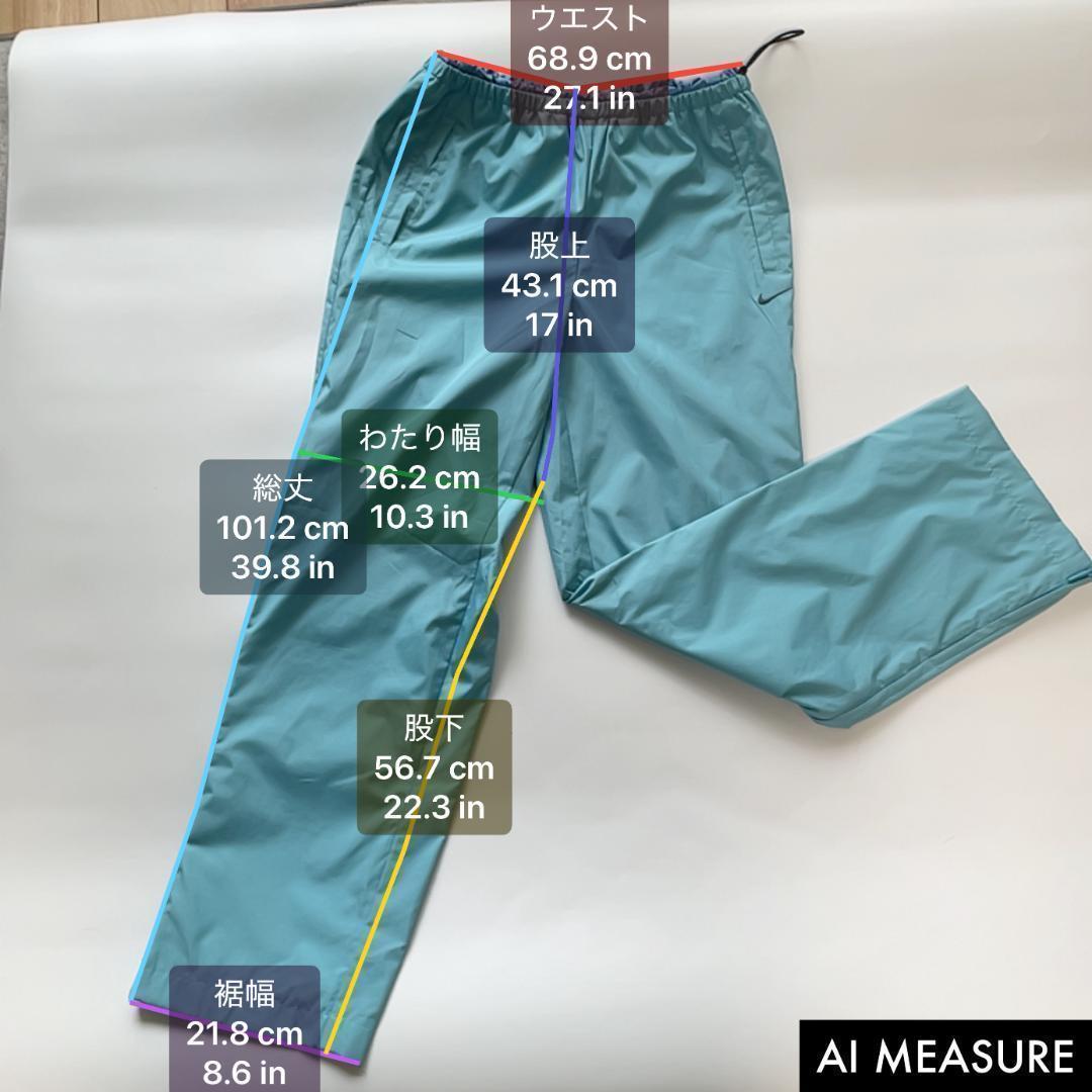 NIKE ナイキ ナイロンジャケット パンツ セットアップ L ターコイズブルー