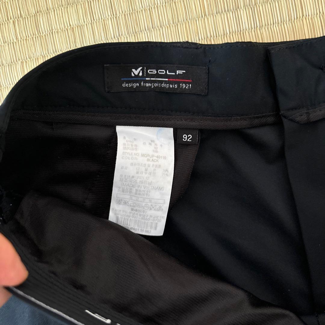美品 MILLET GOLF ミレー アウトドアパンツ ブラック