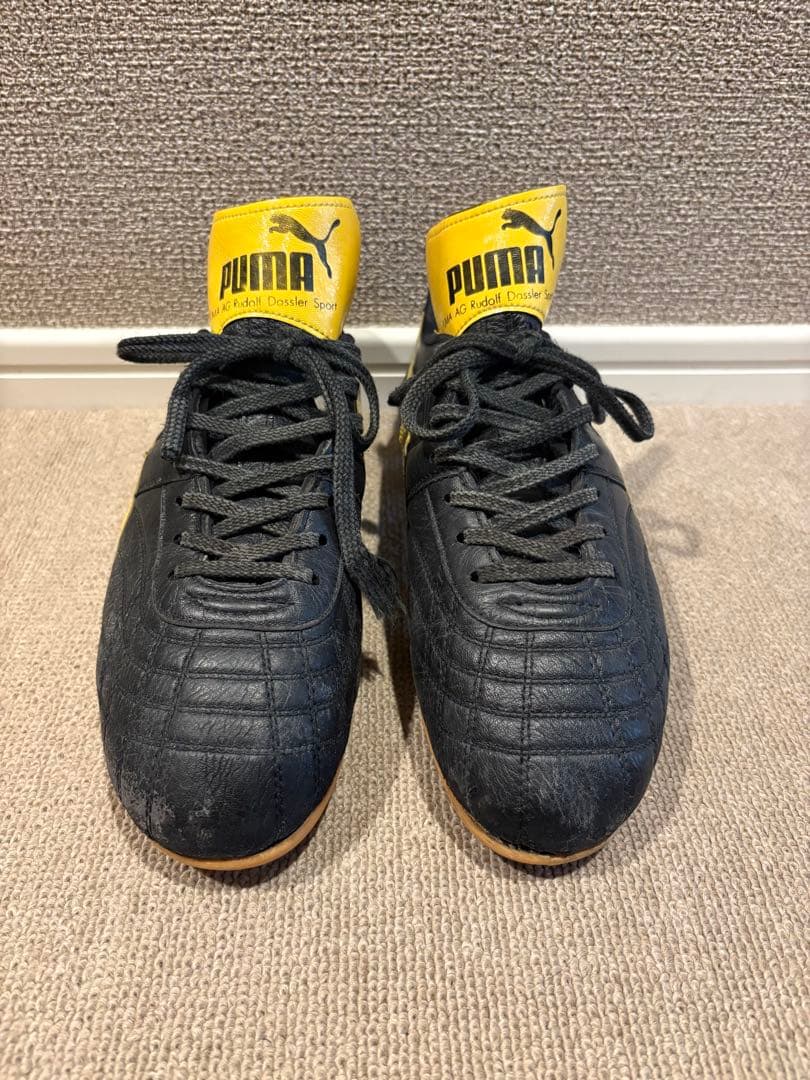 【中古】PUMA パラメヒコ ブラック×イエロー