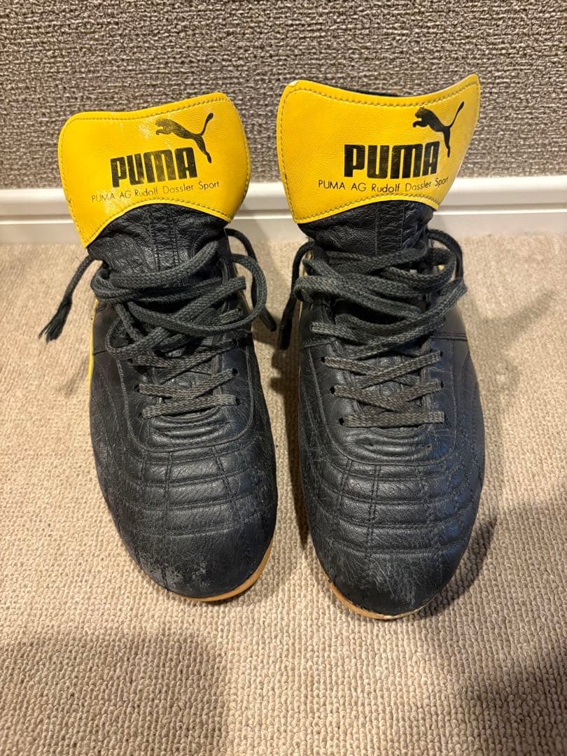 【中古】PUMA パラメヒコ ブラック×イエロー