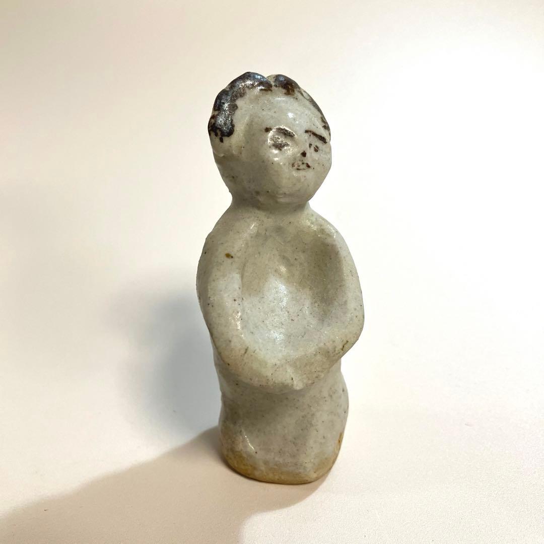 世界の民芸　骨董　李朝　鉄絵　陶人形　女性像　工芸品　アンティーク　オブジェ