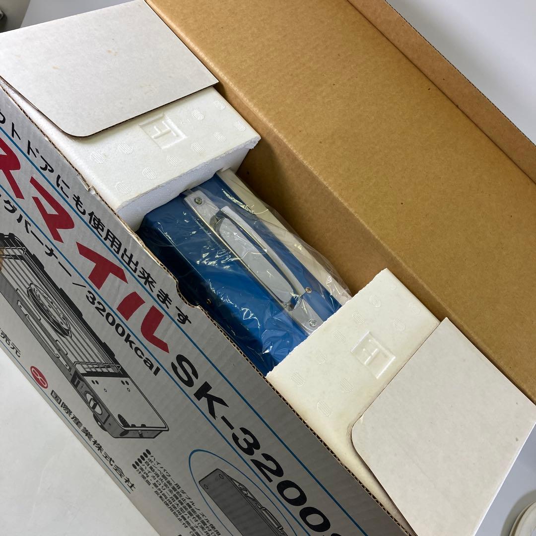 【未使用】 ビッグバーナー スマイル SK-3200S カセットコンロ ブルー