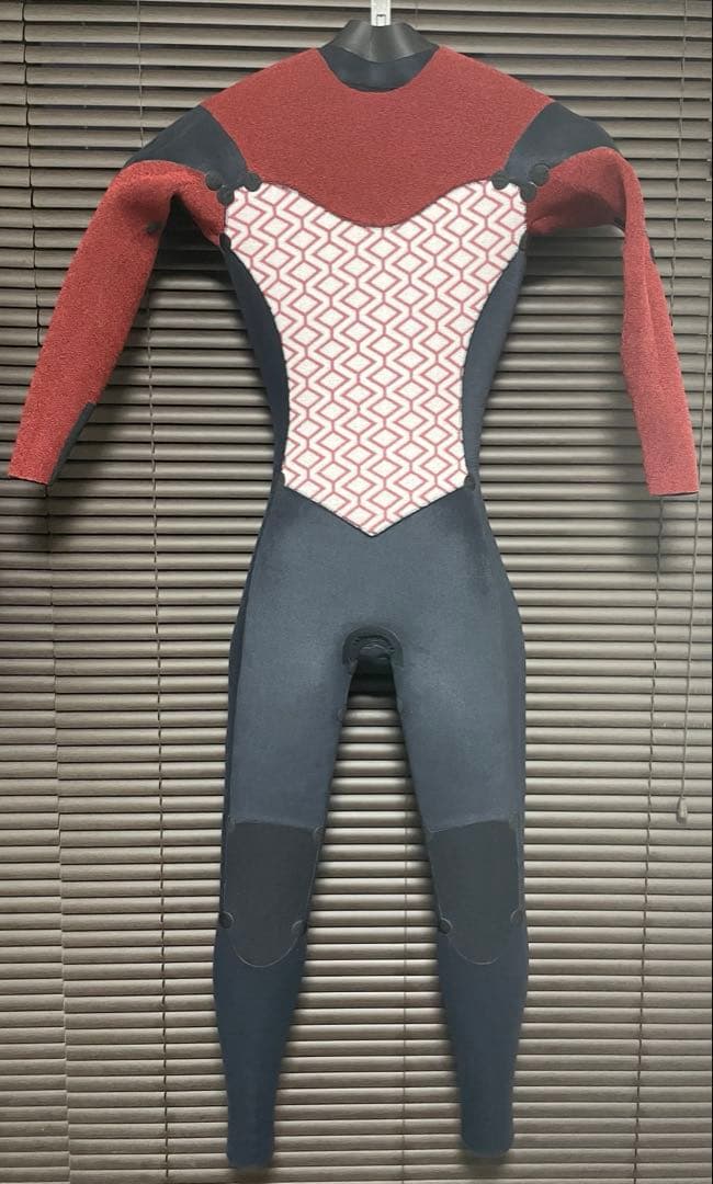 新品 ROXY ロキシー セミドライ チェストジップ 裏起毛 フルスーツ M