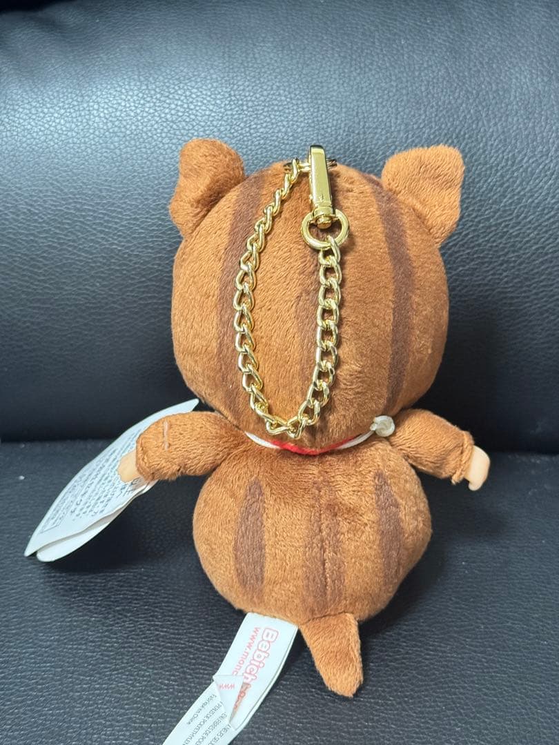 セキグチ、モンチッチ ベビチッチ イノシシコスチューム ぬいぐるみ。キーチェーン